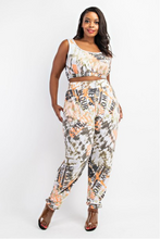 Load image into Gallery viewer, Curveologist- Fefe M'Jau'son Crop Jogger Set
