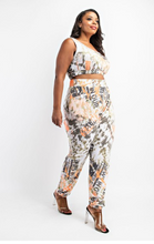 Load image into Gallery viewer, Curveologist- Fefe M'Jau'son Crop Jogger Set