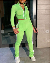 Load image into Gallery viewer, Curveologist- I'm The Limelight Sport 2 piece Tracksuit
