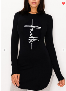 Curveologist- Gotta Have Faith Dress Top