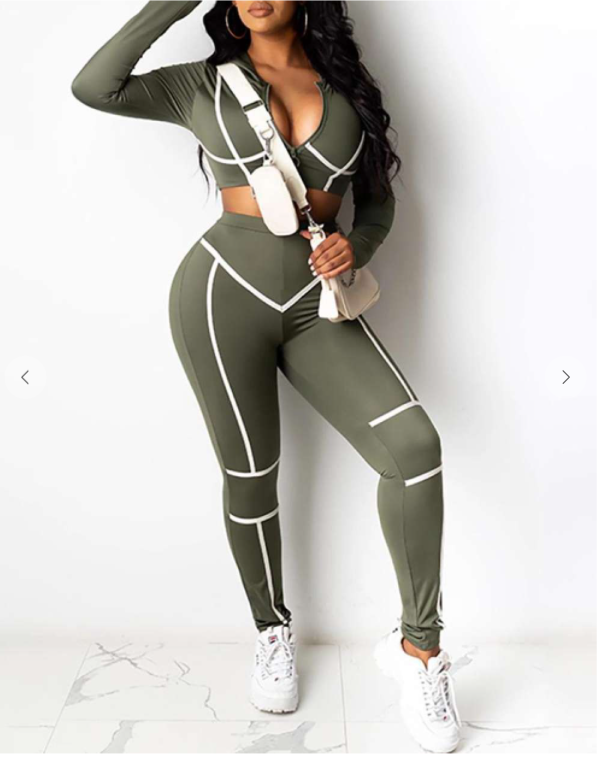 Curveologist- Green With Envy Tracksuit