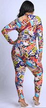 Load image into Gallery viewer, Curveologist- I&#39;m So Graphic Crop Top and Leggings Set
