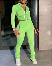 Load image into Gallery viewer, Curveologist- I&#39;m The Limelight Sport 2 piece Tracksuit
