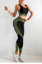 Load image into Gallery viewer, Jungle Green 2 Piece Activewear
