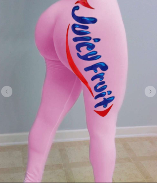 Curveologist- Just Like Candy Juicy Fruit High Waist Sporty Leggings