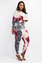 Load image into Gallery viewer, Curveologist- Mz. KRIS Tie Dye 2 Piece Legging Set
