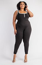 Load image into Gallery viewer, Curveologist: Na&#39;Kisha Half Zipper Tank Bodysuit Jogger
