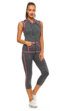 Load image into Gallery viewer, Curveologist- On The Go 2 Piece Zip Up Vest Yoga Set
