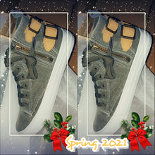 Load image into Gallery viewer, Ketta High Top Denim Sneakers
