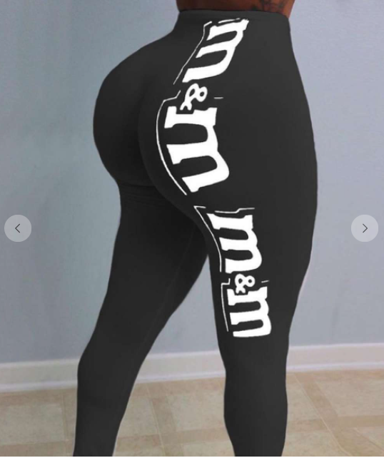 Curveologist- Just Like Candy M&M High Waist Sporty Leggings