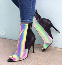 Load image into Gallery viewer, Reflect Than Shine Stiletto Booties
